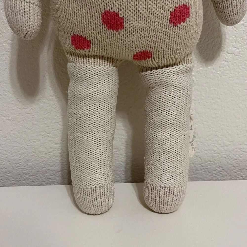 Cuddle + Kind Lucy the Lamb Plush Knit Handmade Doll Stuffed Animal 20